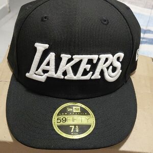 New Era Black Lakers Cap LOW PROFILE 7 5/8 New!!!